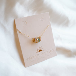 Birthstone Charm Stacker Necklace