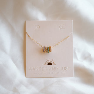 Birthstone Charm Stacker Necklace