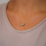 Collier à superposer avec breloque pierre de naissance