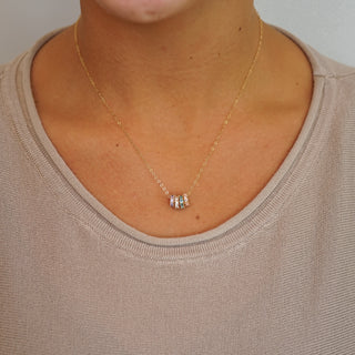 Birthstone Charm Stacker Necklace