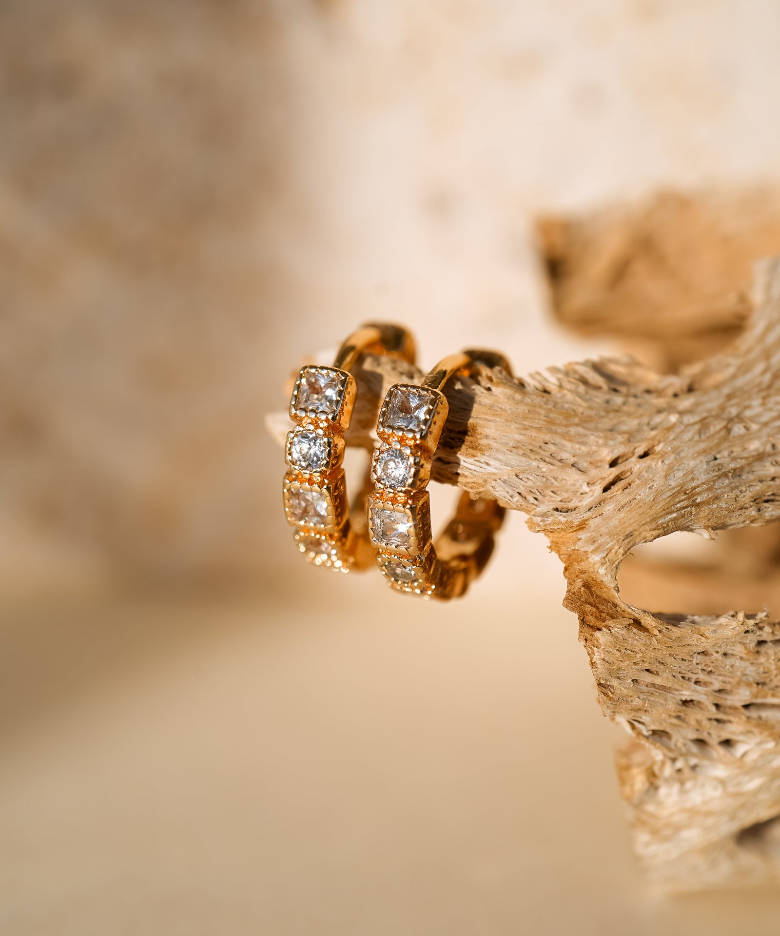 Rae Geometric Huggies - Wander + Lust Jewelry