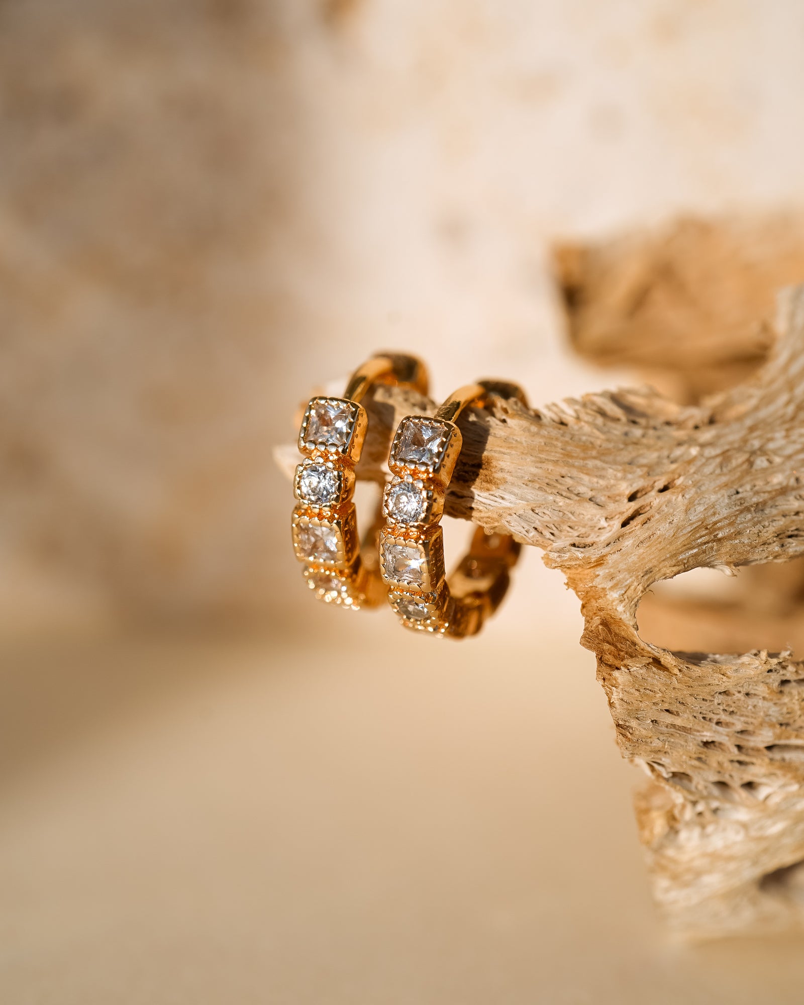 Rae Geometric Huggies - Wander + Lust Jewelry