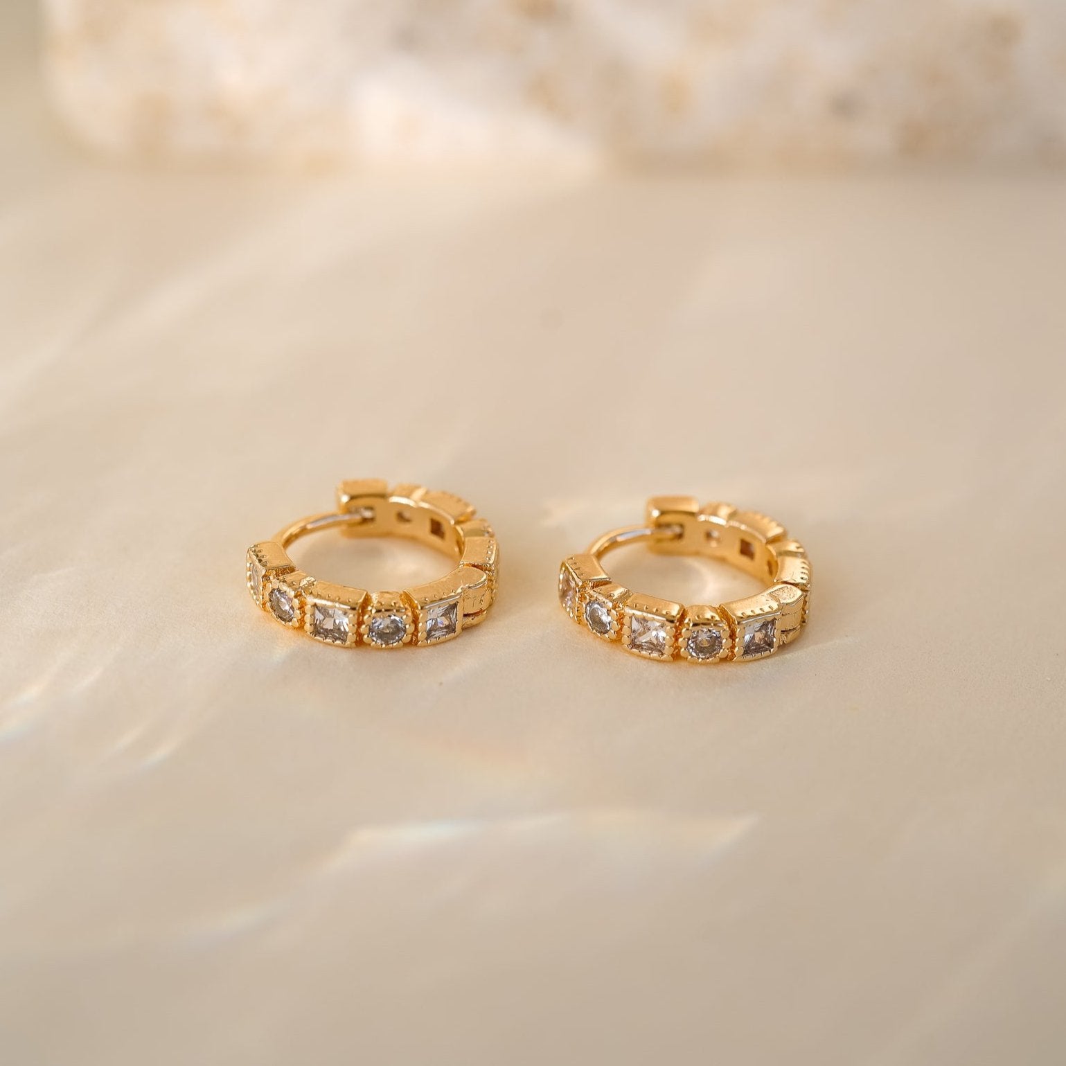 Rae Geometric Huggies - Wander + Lust Jewelry