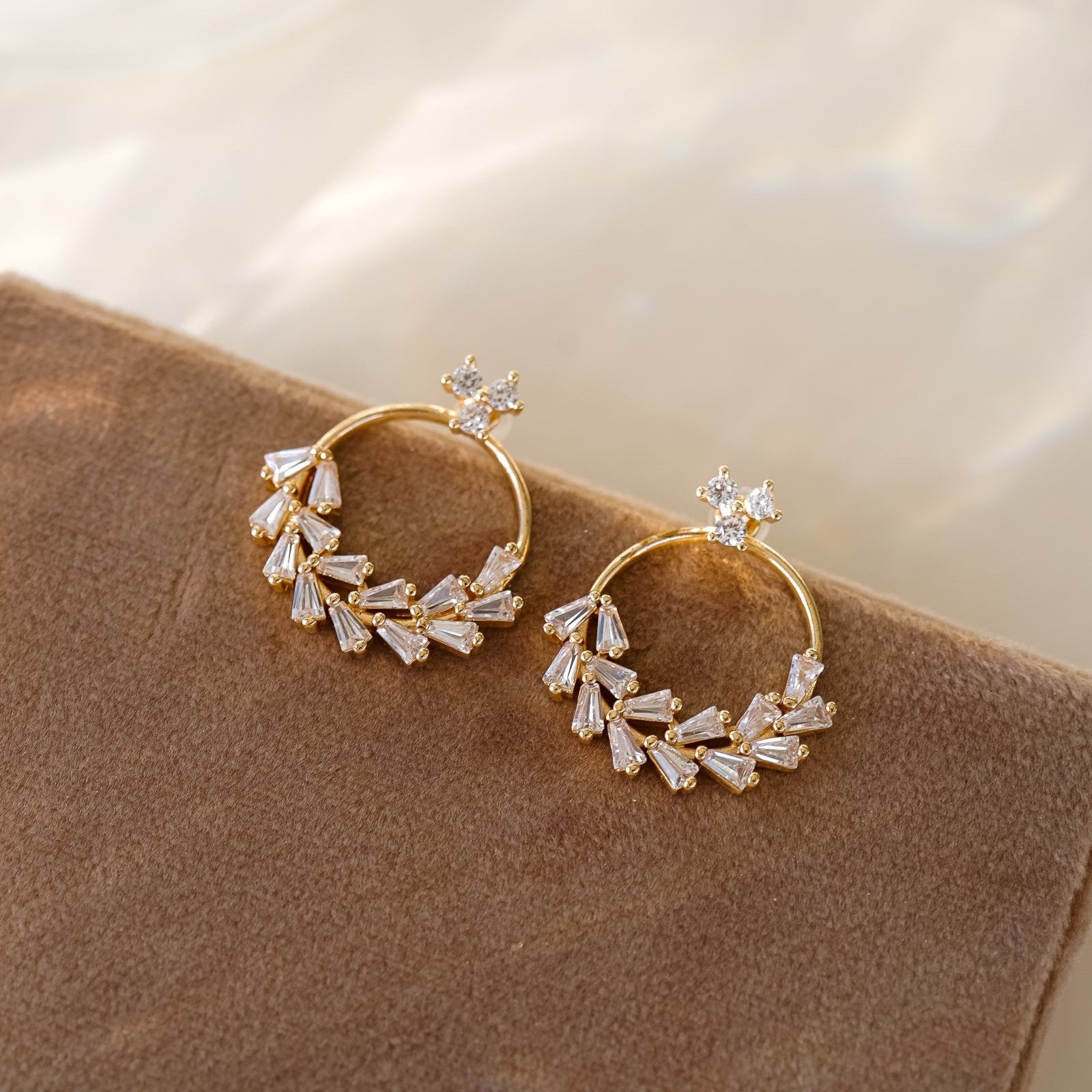 Adeline Wreath Ear Jackets - Wander + Lust Jewelry