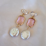Arabella Pink Drop Earrings - Wander + Lust Jewelry