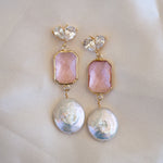 Arabella Pink Drop Earrings - Wander + Lust Jewelry