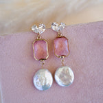 Arabella Pink Drop Earrings - Wander + Lust Jewelry