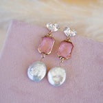 Arabella Pink Drop Earrings - Wander + Lust Jewelry