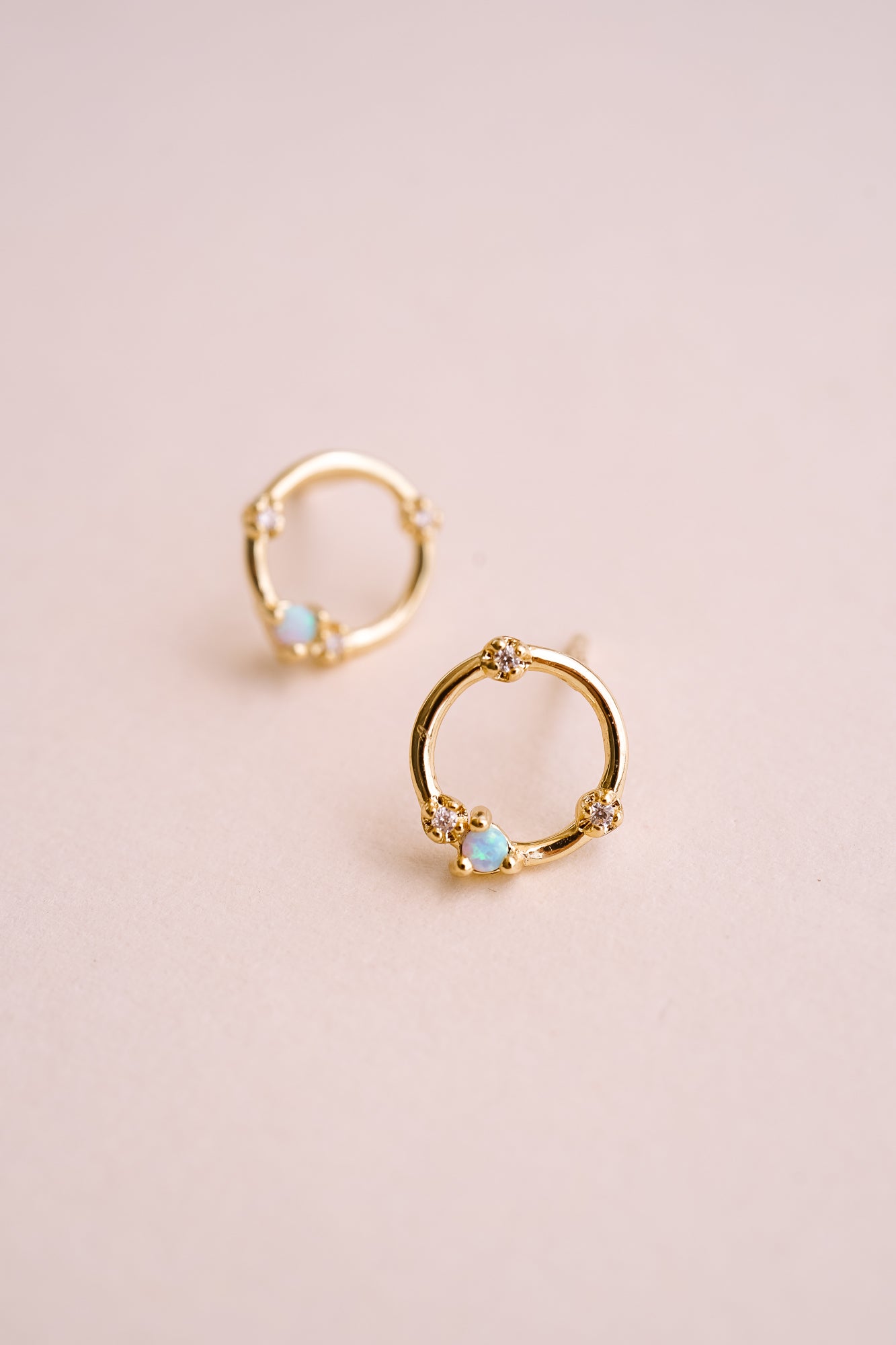 Orbital Glow Opal Studs - Wander + Lust Jewelry