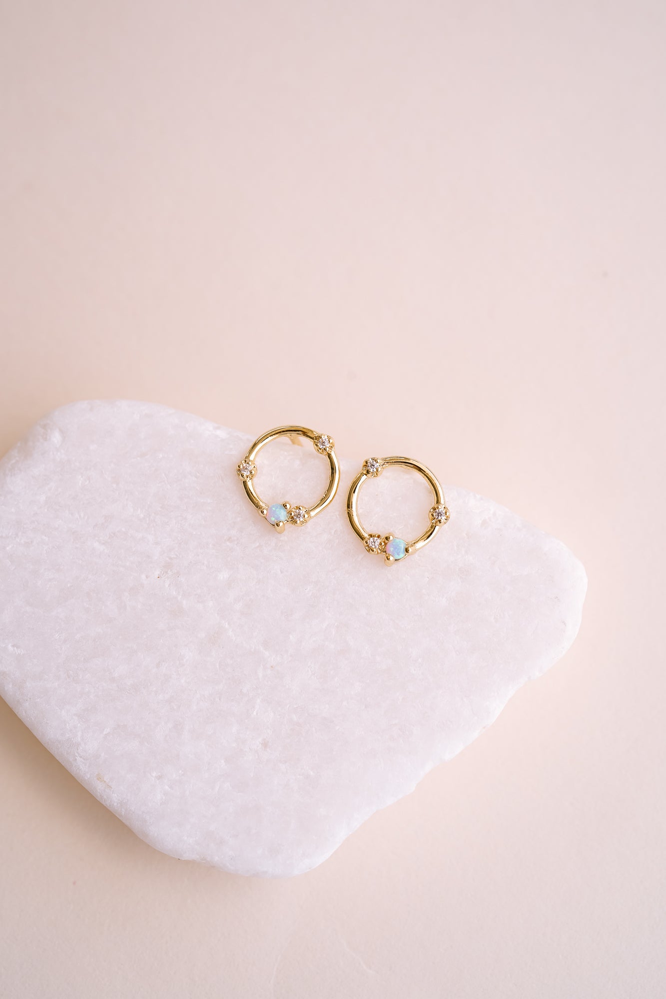 Orbital Glow Opal Studs - Wander + Lust Jewelry
