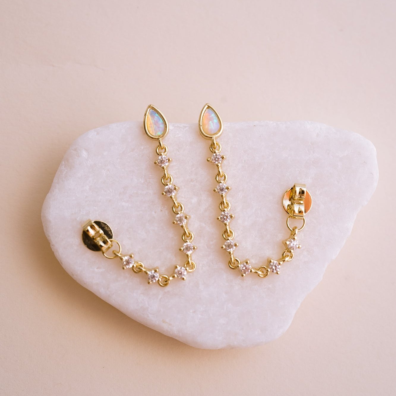 Mystic Glow Opal Dangles - Wander + Lust Jewelry