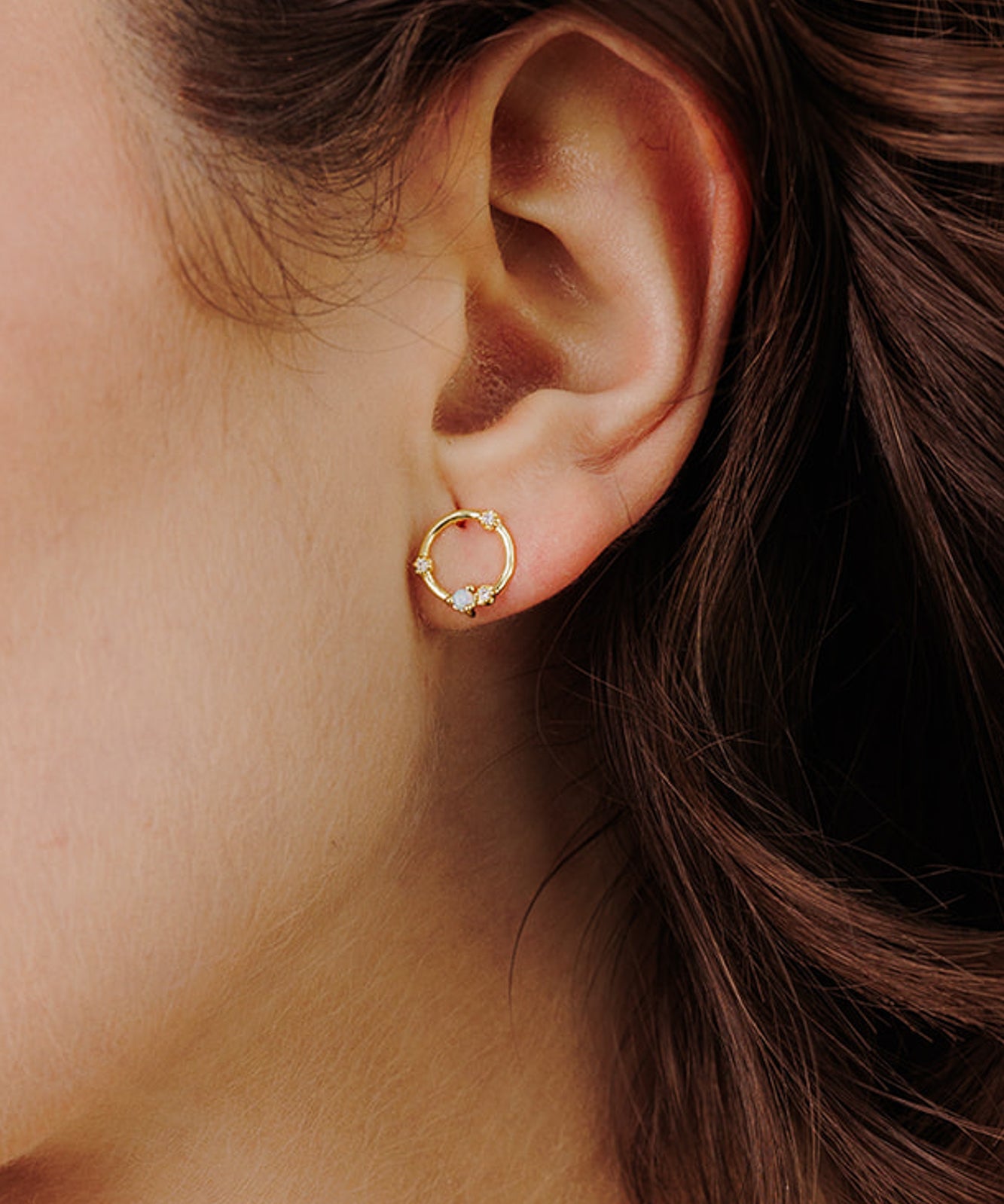 Orbital Glow Opal Studs - Wander + Lust Jewelry