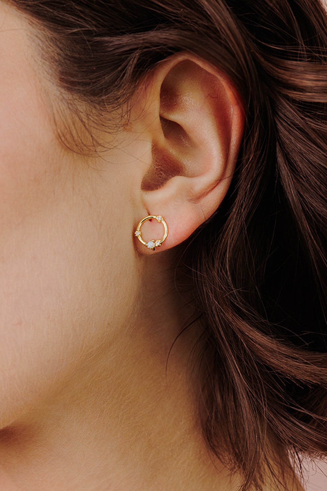 Orbital Glow Opal Studs - Wander + Lust Jewelry