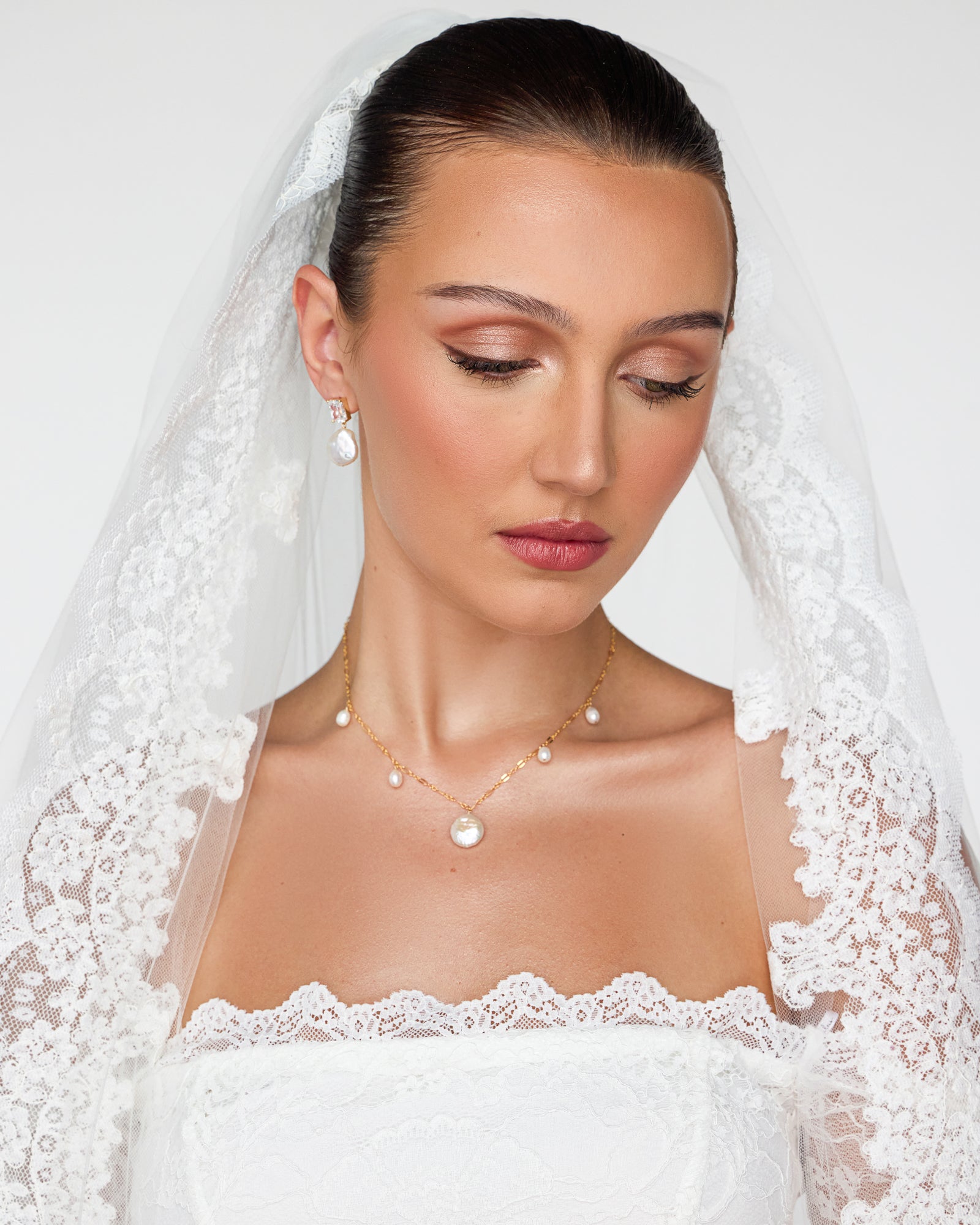 Sofia Pearl Drop Earrings - Wander + Lust Jewelry