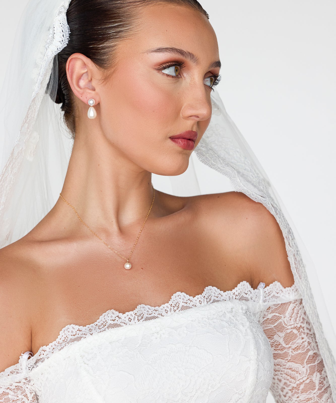 Evelyn Single Pearl Necklace - Wander + Lust Jewelry