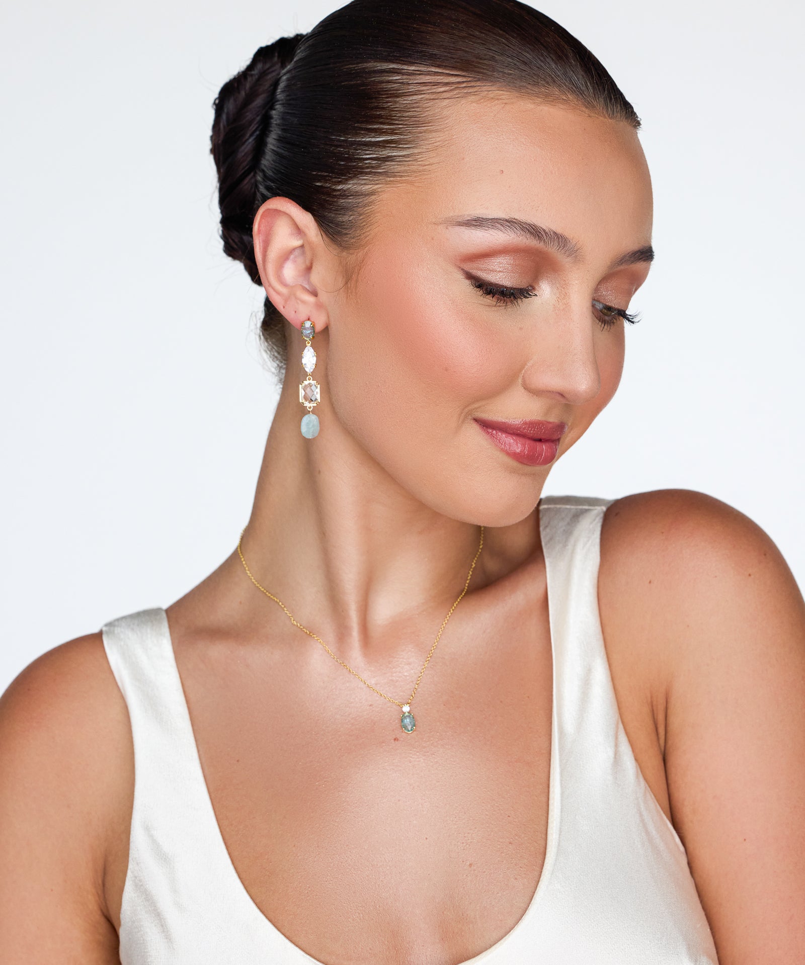 Ever After Blue Bridal Necklace - Wander + Lust Jewelry