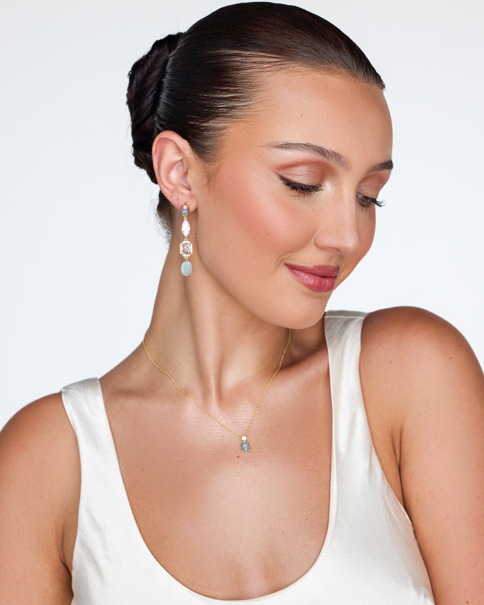 Ever After Blue Bridal Necklace - Wander + Lust Jewelry