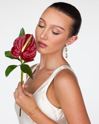 Primrose Peach Drop Earrings