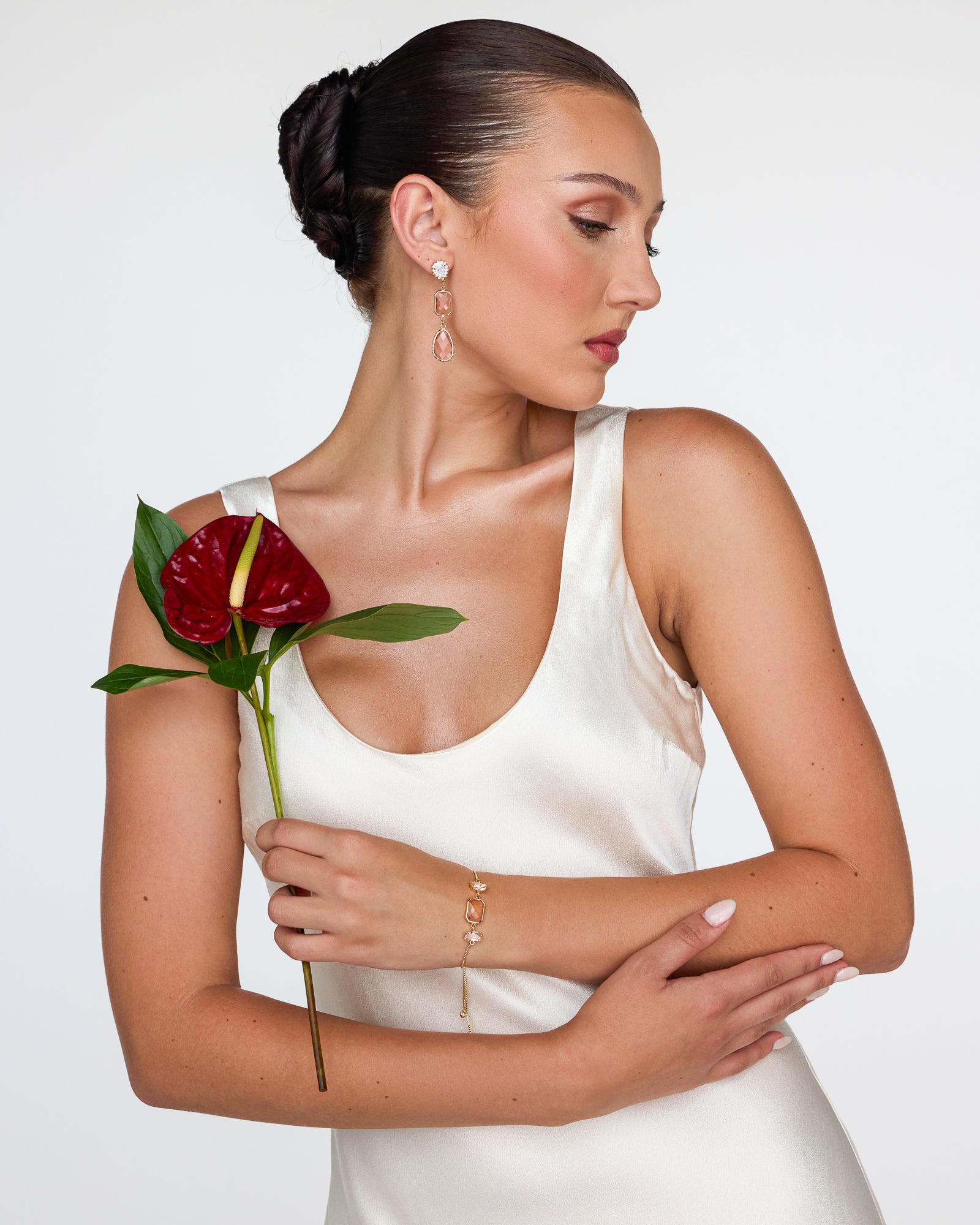 Primrose Peach Bracelet - Wander + Lust Jewelry