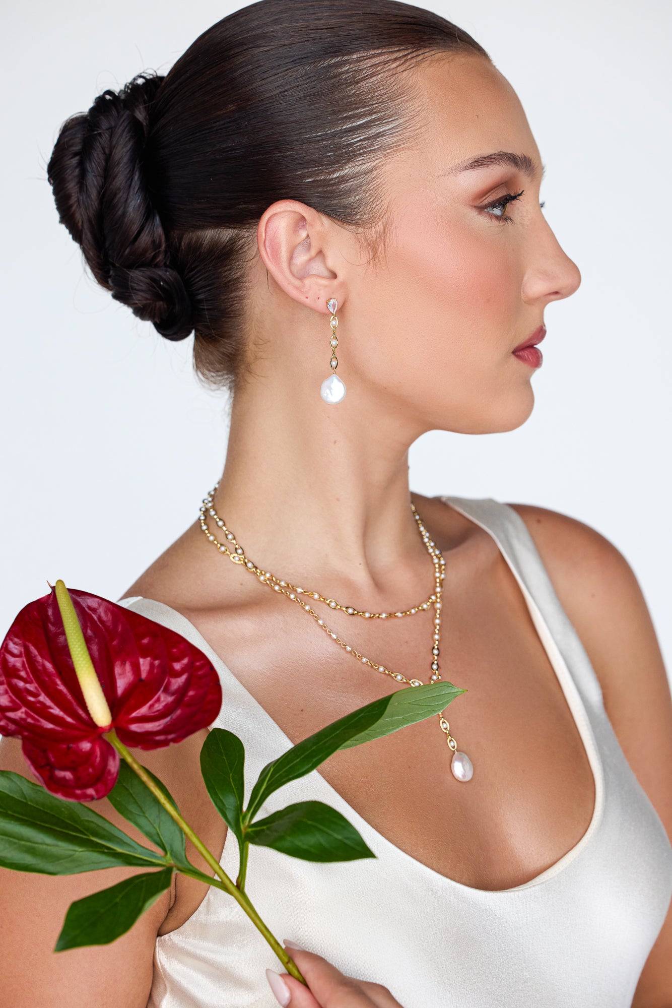 Hannah Pearl Drop Earrings - Wander + Lust Jewelry