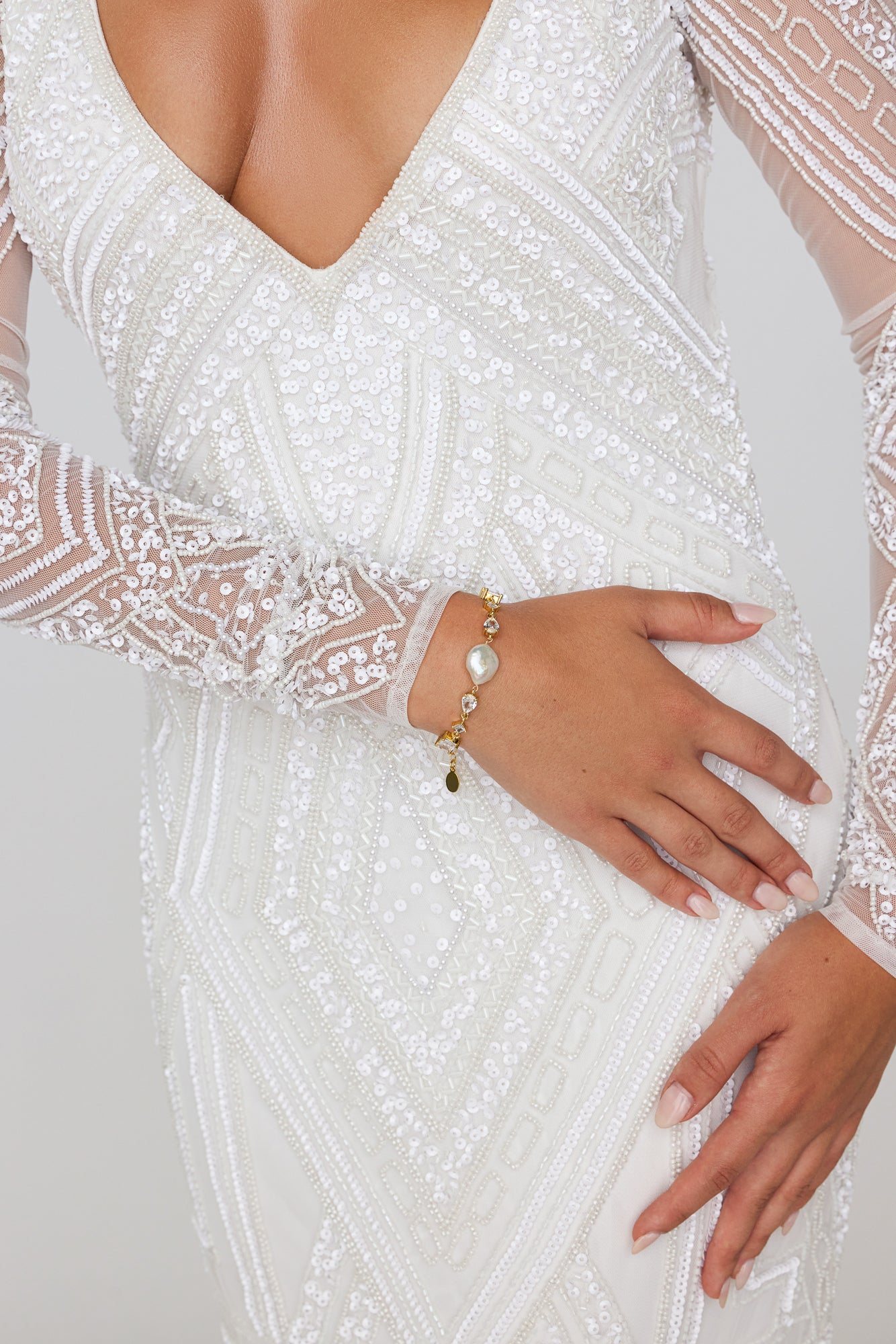 Isabelle Pearl Bridal Bracelet - Wander + Lust Jewelry