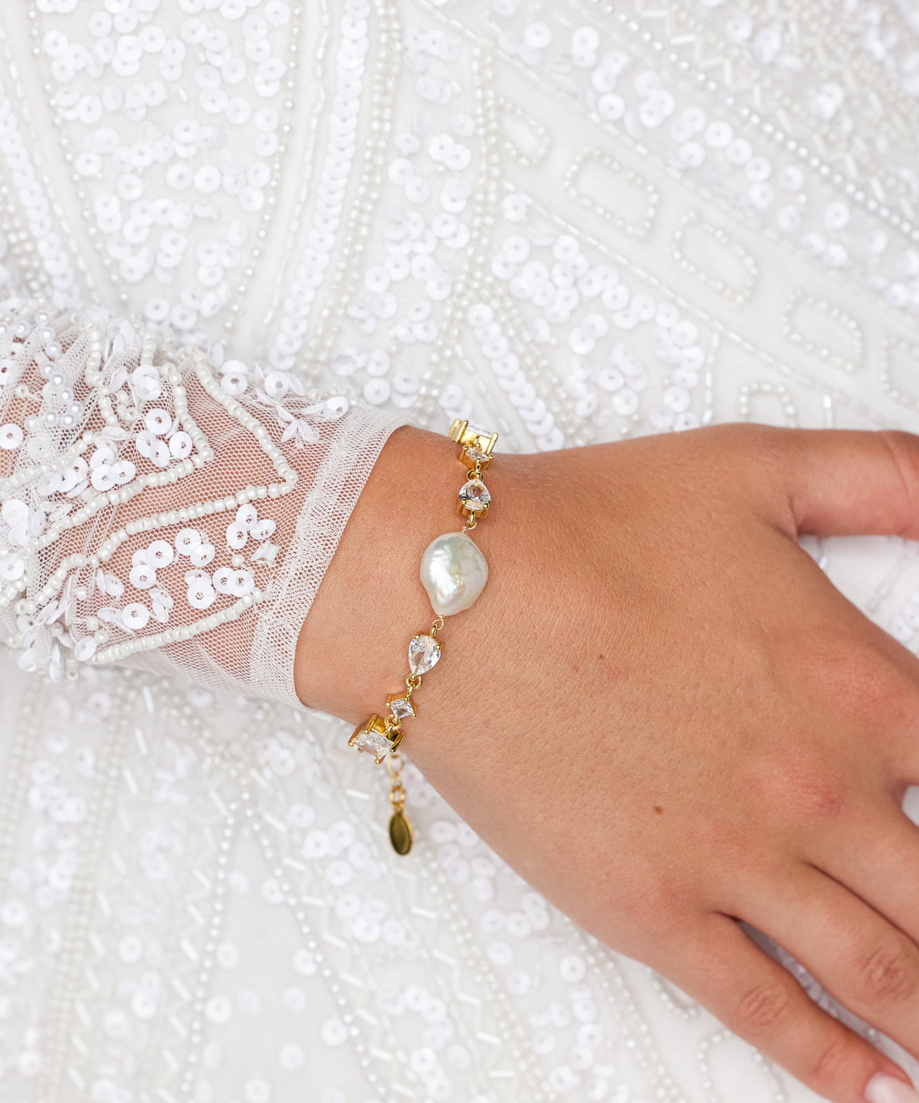 Isabelle Pearl Bridal Bracelet - Wander + Lust Jewelry