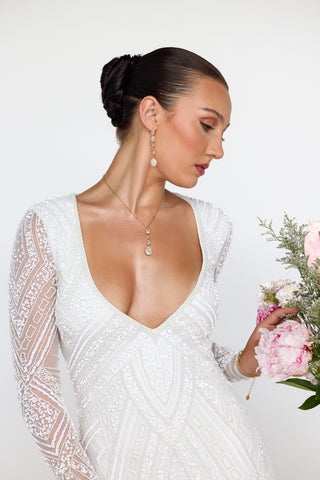 Isabelle Pearl Drop Earrings