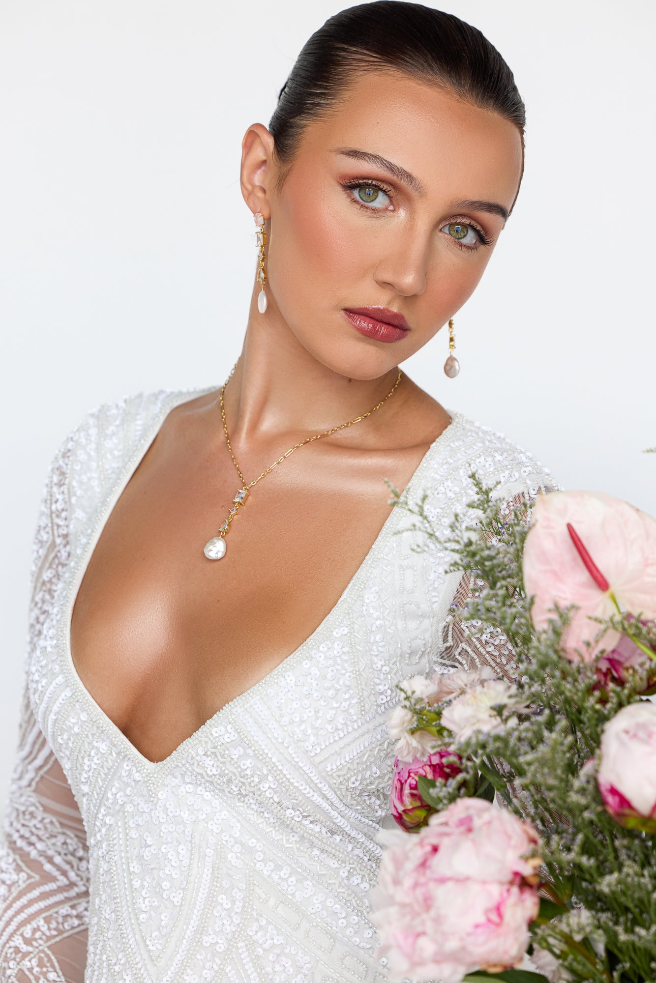 Isabelle Pearl Drop Necklace - Wander + Lust Jewelry