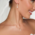 Laurel Teardrop Pearl Earrings - Wander + Lust Jewelry