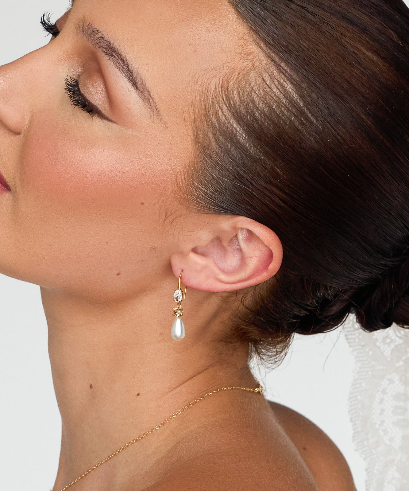 Laurel Teardrop Pearl Earrings - Wander + Lust Jewelry