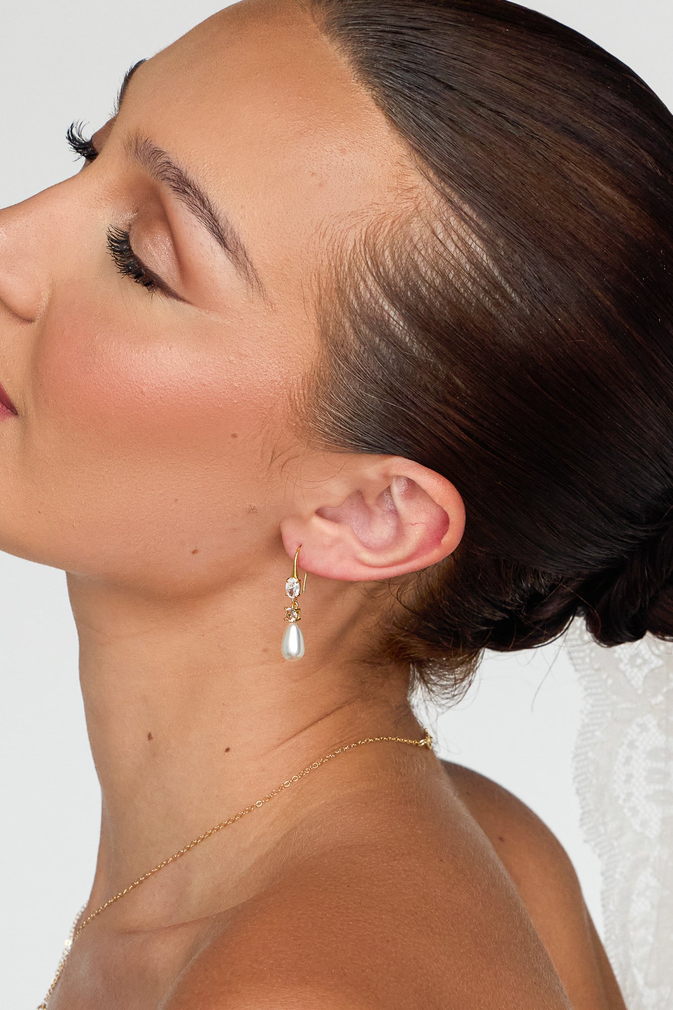 Laurel Teardrop Pearl Earrings - Wander + Lust Jewelry