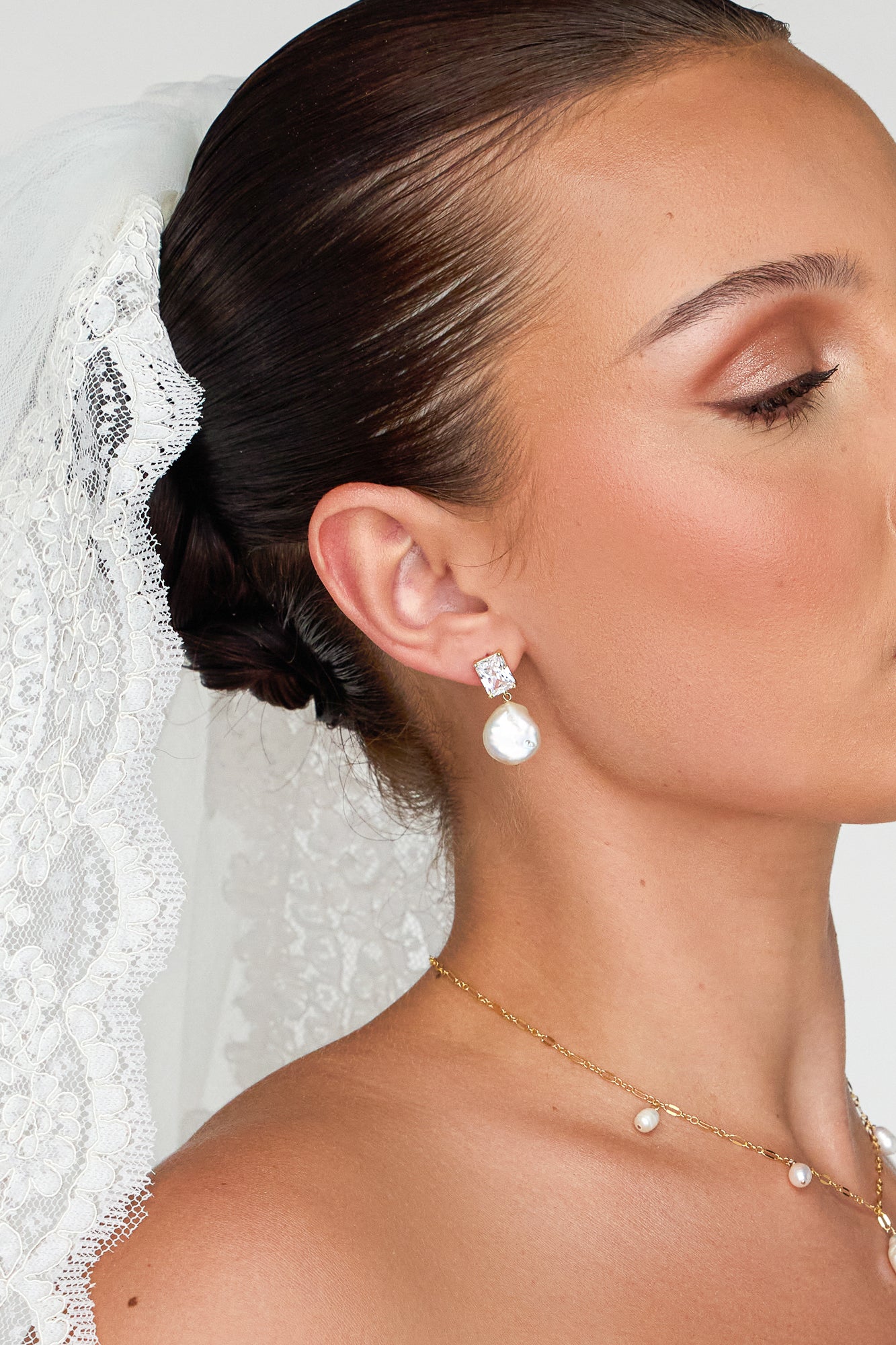 Sofia Pearl Drop Earrings - Wander + Lust Jewelry