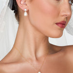 Evelyn Teardrop Pearl Earrings - Wander + Lust Jewelry