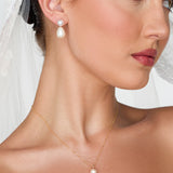 Evelyn Teardrop Pearl Earrings - Wander + Lust Jewelry
