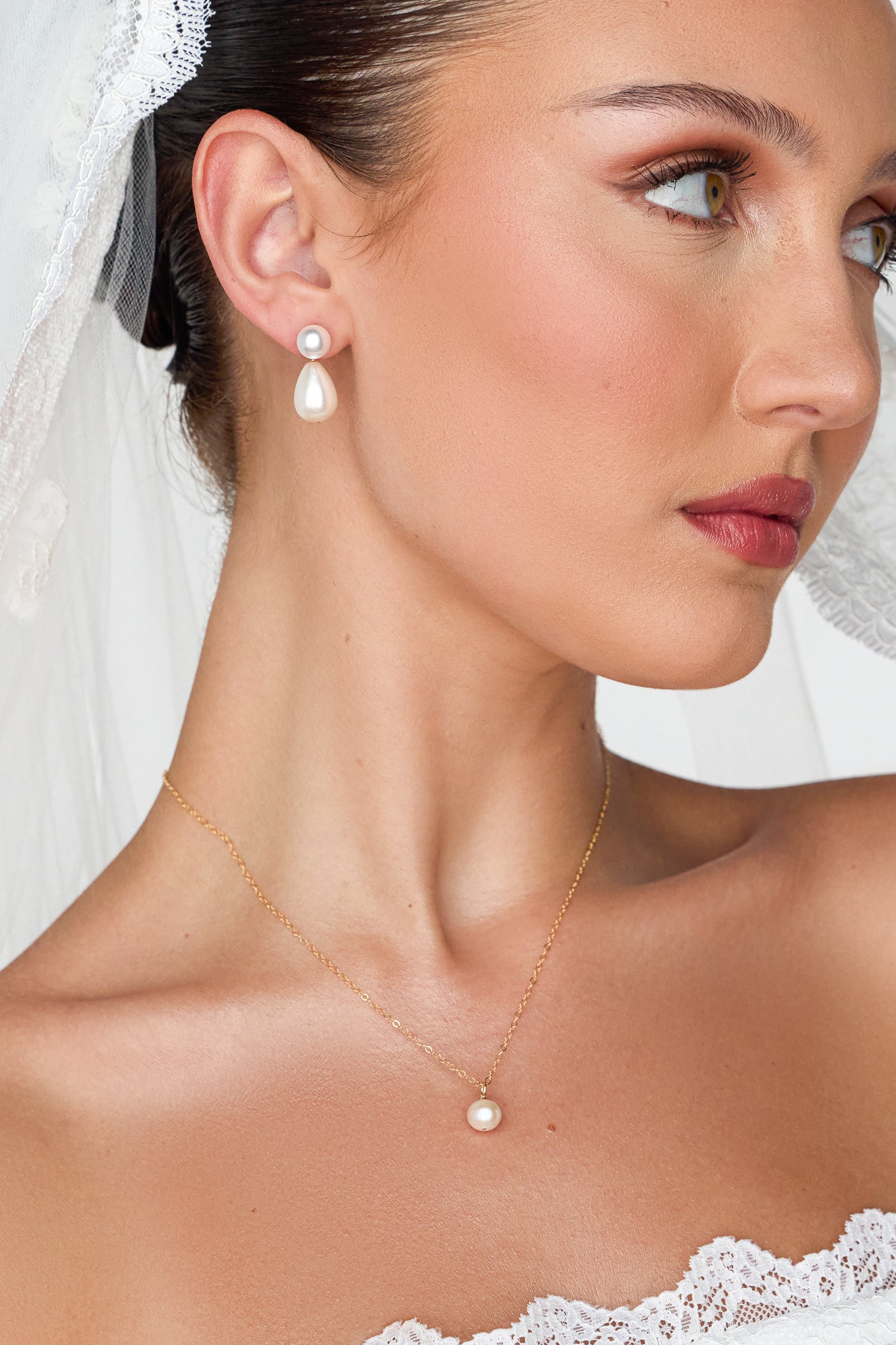 Evelyn Teardrop Pearl Earrings - Wander + Lust Jewelry
