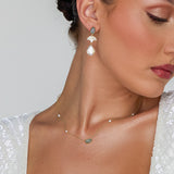 Something Blue Pearl Necklace - Wander + Lust Jewelry