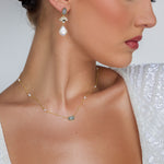 Something Blue Pearl Necklace - Wander + Lust Jewelry