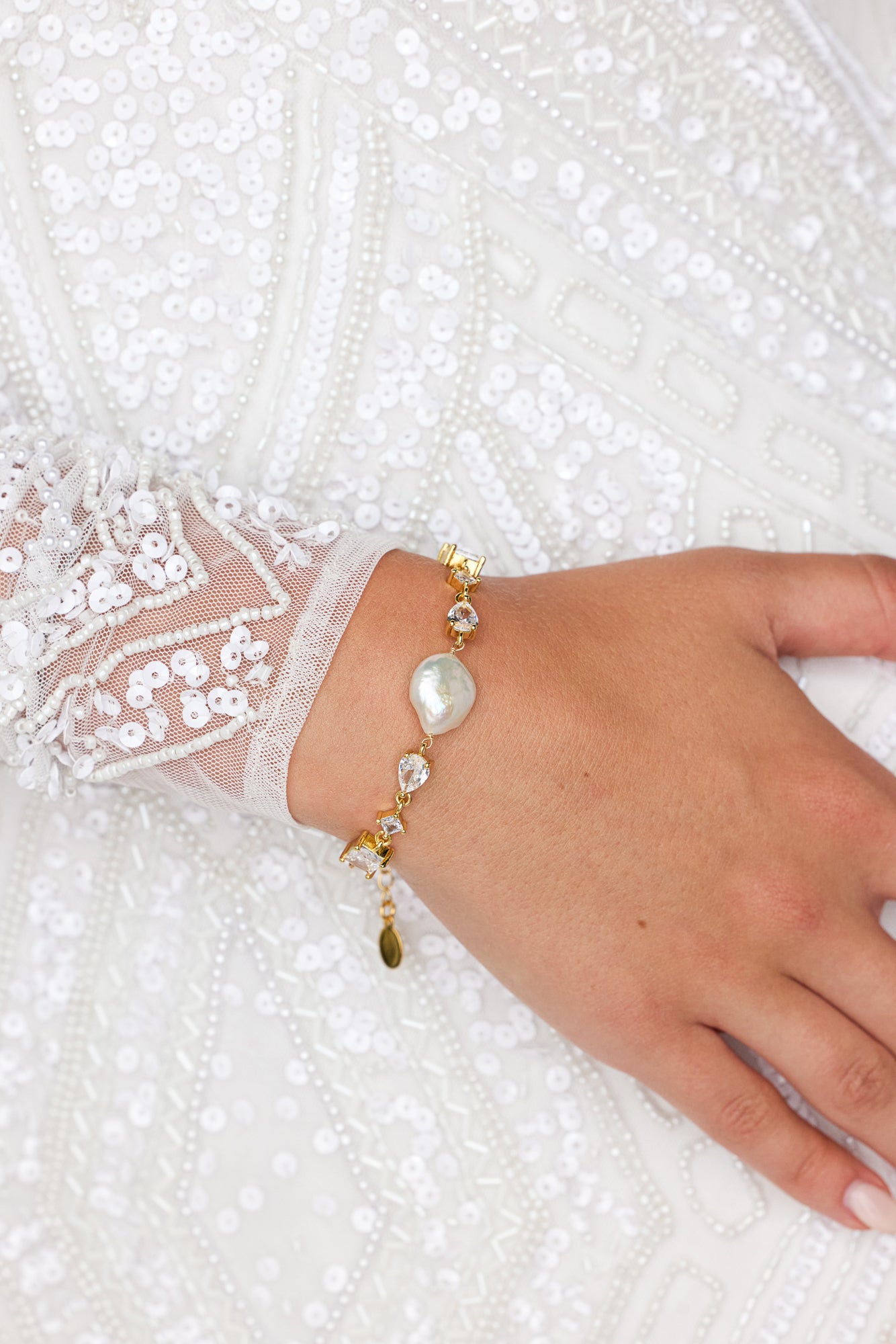 Isabelle Pearl Bridal Bracelet - Wander + Lust Jewelry