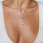 Isabelle Pearl Drop Necklace - Wander + Lust Jewelry