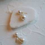 Evelyn Teardrop Pearl Earrings - Wander + Lust Jewelry