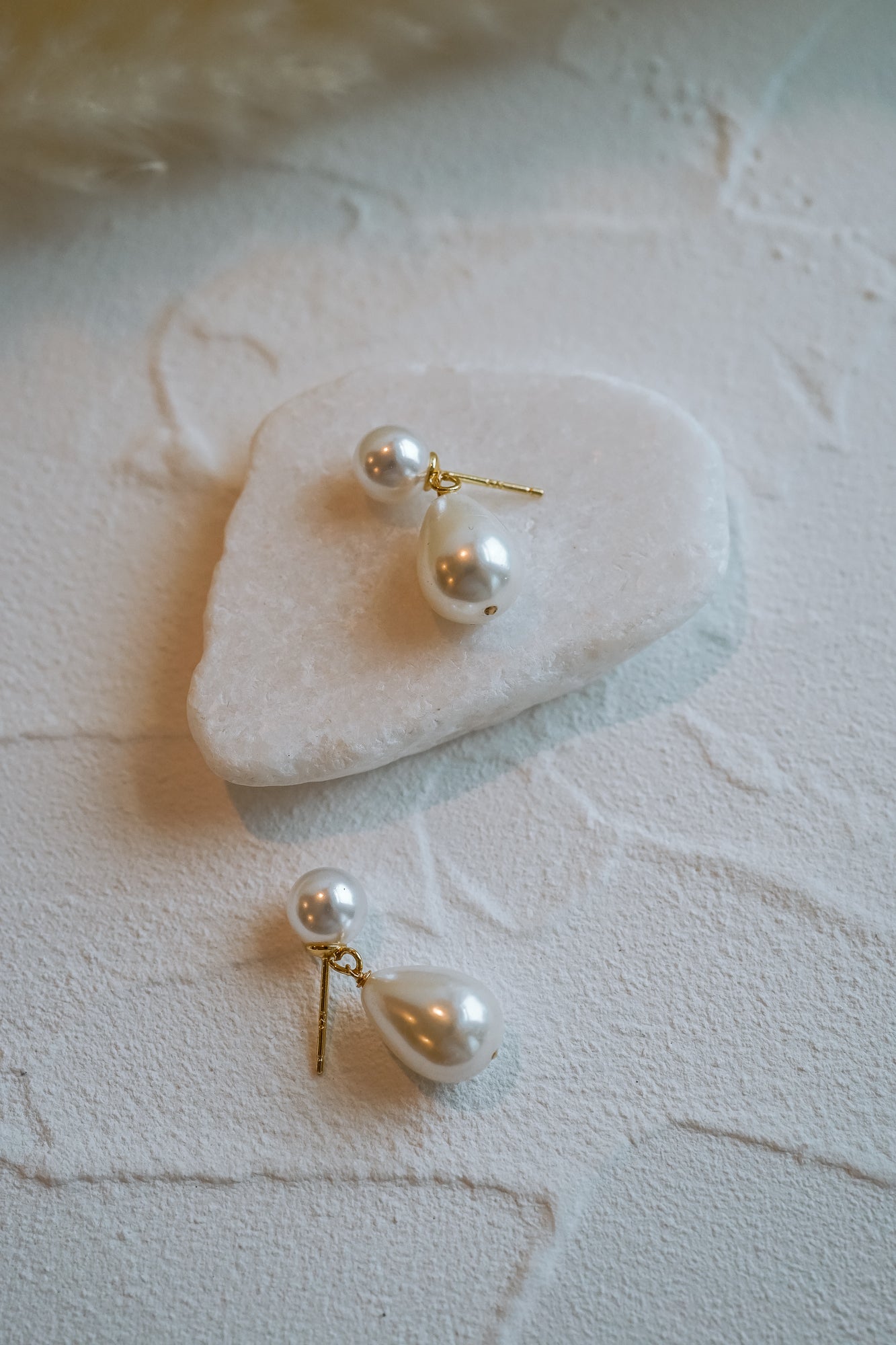 Evelyn Teardrop Pearl Earrings - Wander + Lust Jewelry