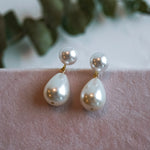 Evelyn Teardrop Pearl Earrings - Wander + Lust Jewelry