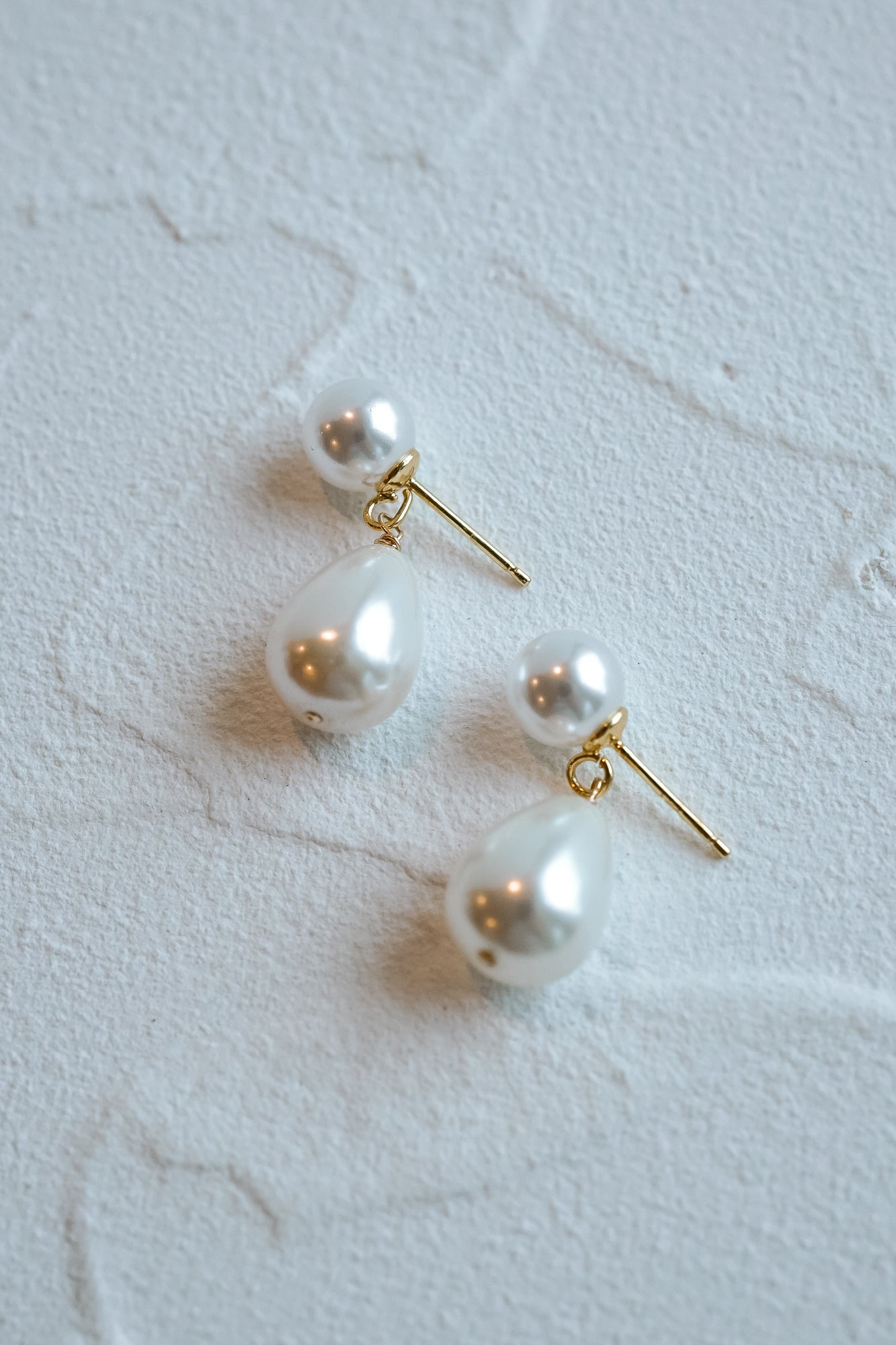 Evelyn Teardrop Pearl Earrings - Wander + Lust Jewelry