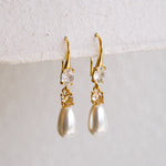Laurel Teardrop Pearl Earrings - Wander + Lust Jewelry