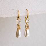 Laurel Teardrop Pearl Earrings - Wander + Lust Jewelry