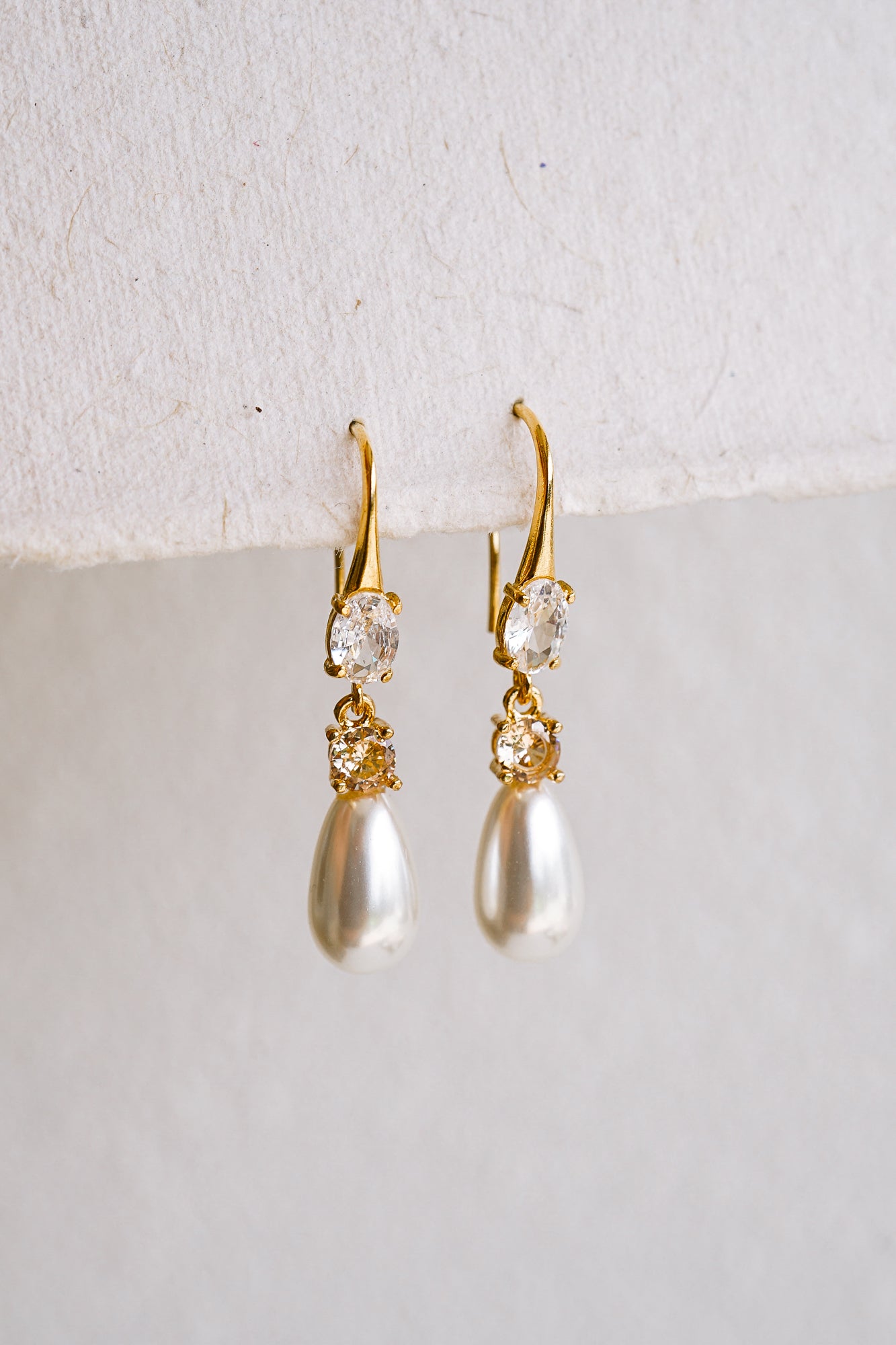 Laurel Teardrop Pearl Earrings - Wander + Lust Jewelry