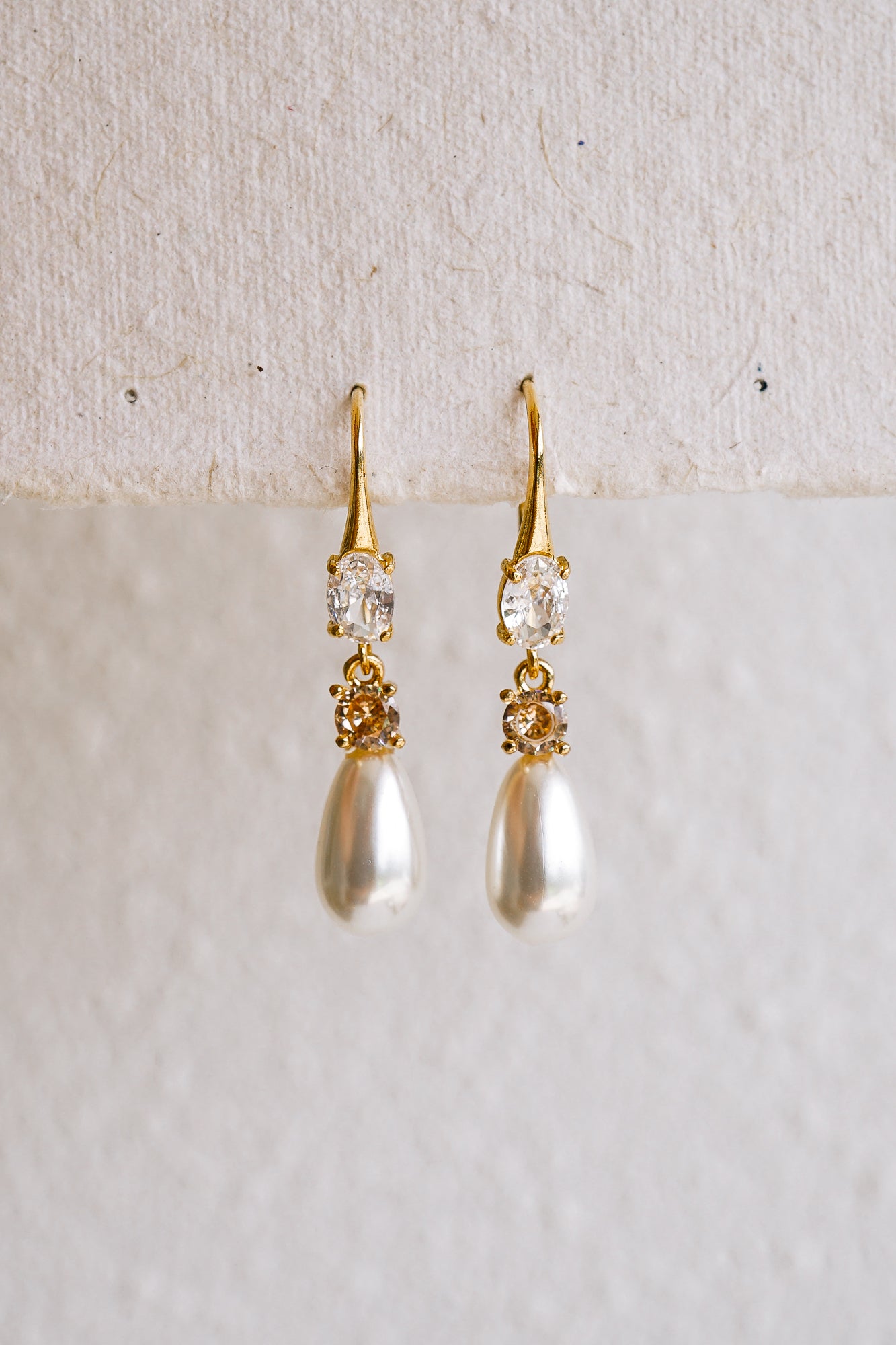 Laurel Teardrop Pearl Earrings - Wander + Lust Jewelry