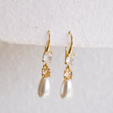 Laurel Teardrop Pearl Earrings - Wander + Lust Jewelry