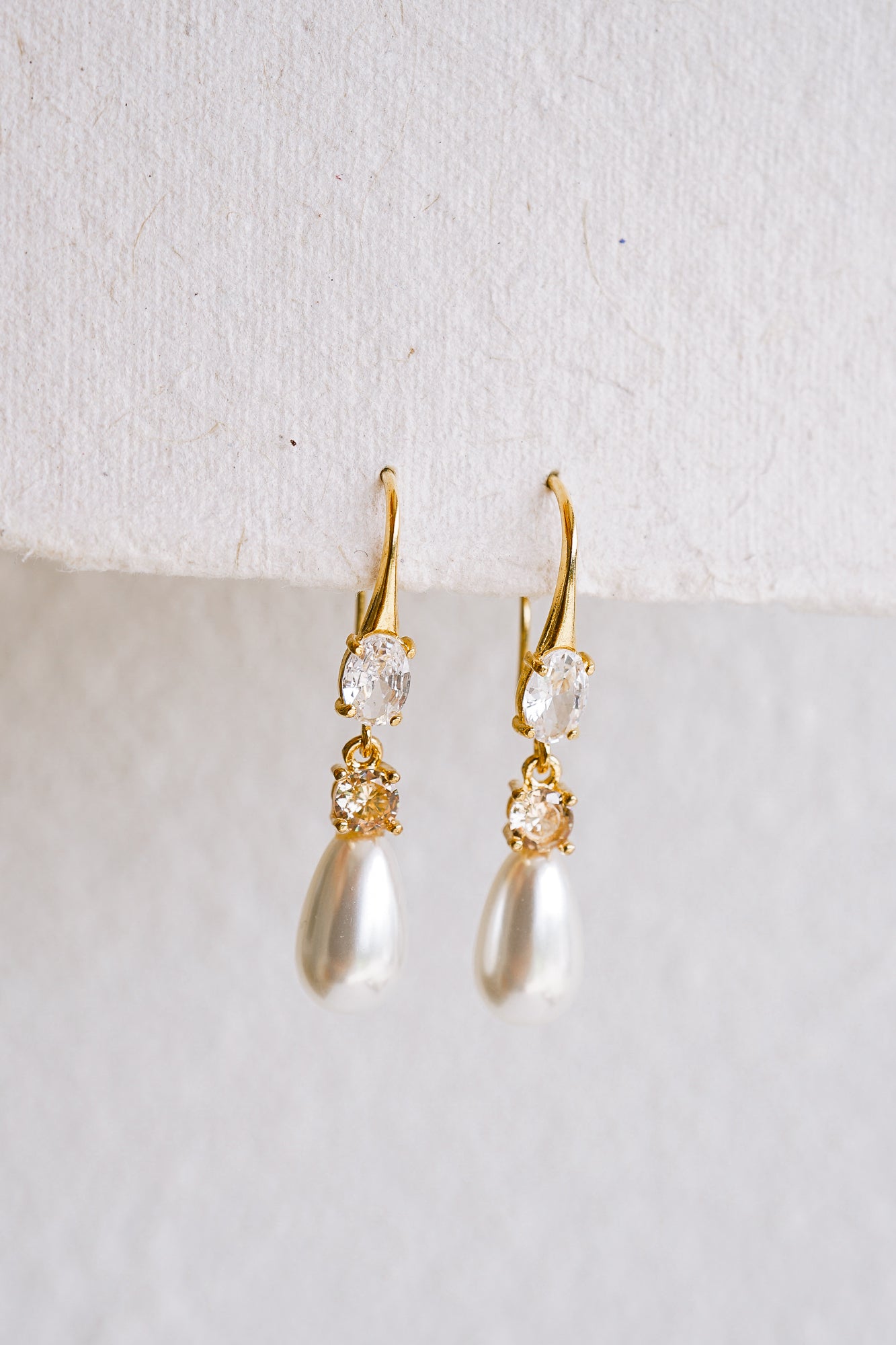 Laurel Teardrop Pearl Earrings - Wander + Lust Jewelry