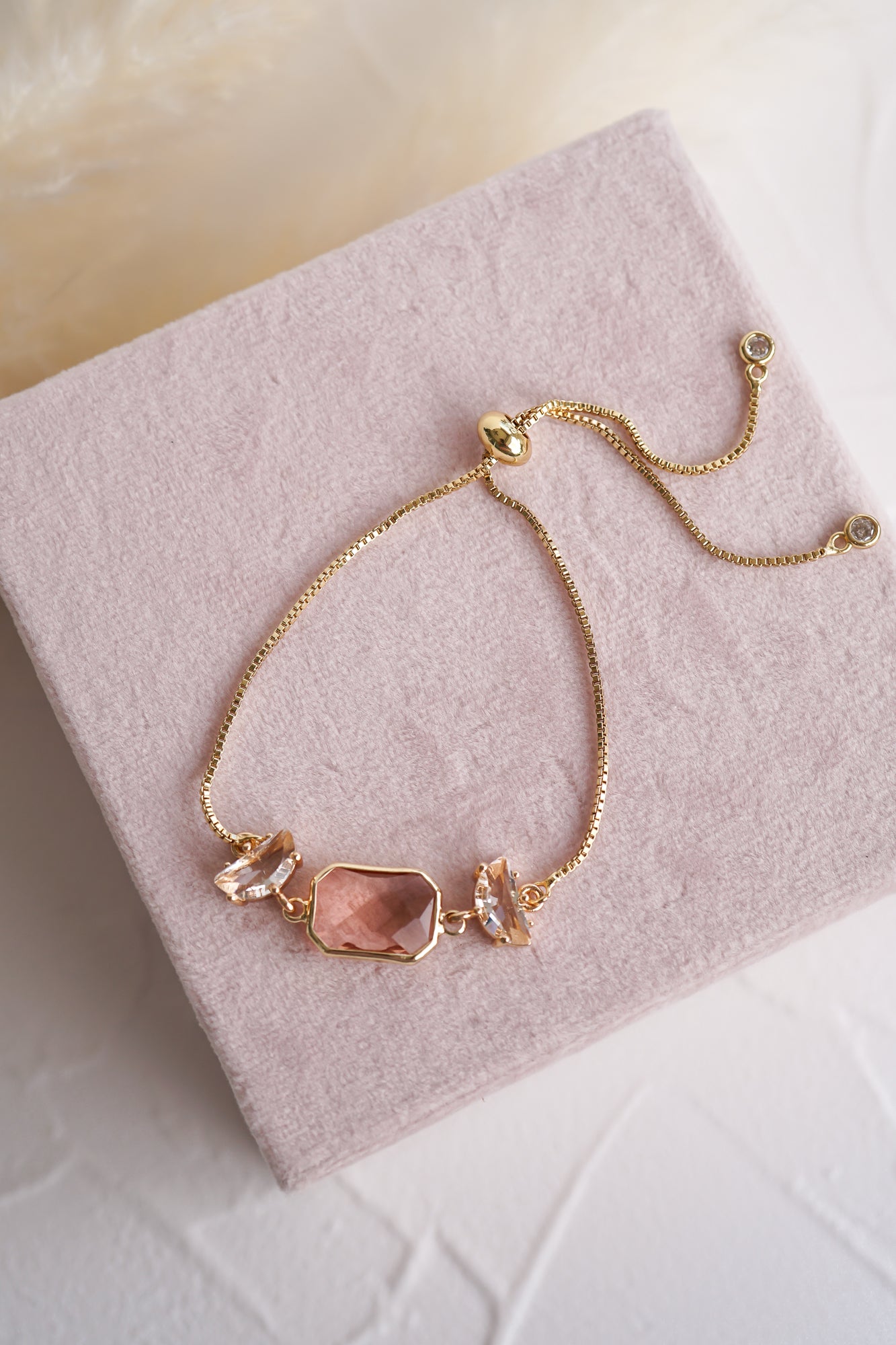 Primrose Peach Bracelet - Wander + Lust Jewelry